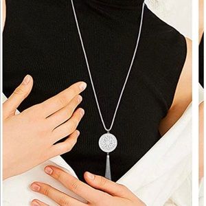 🎄Long Silver Style Pendant Necklace CUTE Jewelry